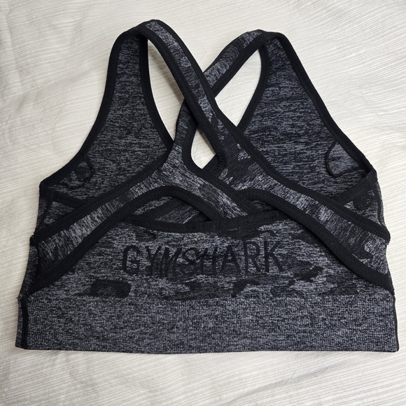 Gymshark Charcoal Camo Sports Bra - Picture 2 of 5